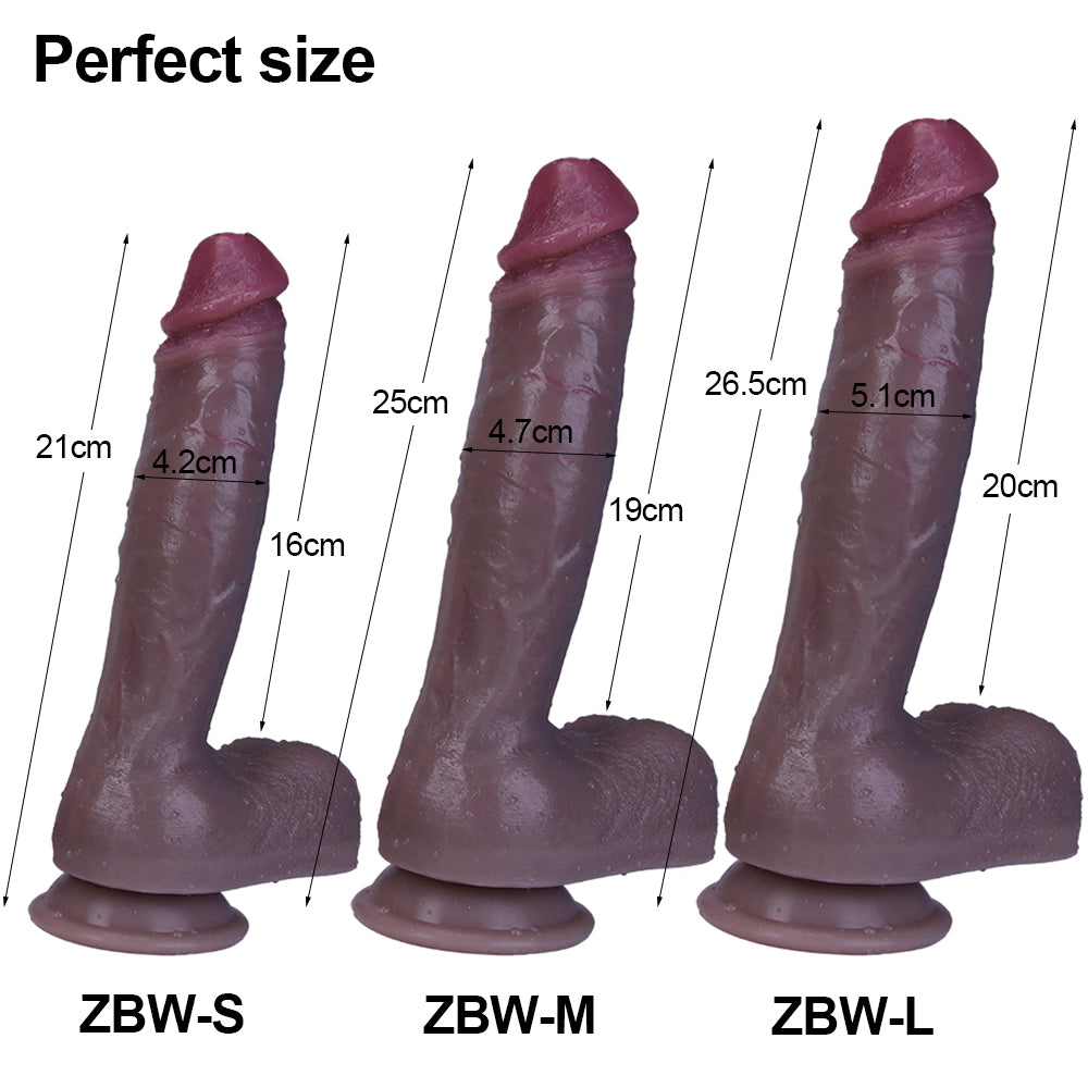 WATCH VIDEO, Beige, Brown & Black Realistic Huge Dildos (USA PRICE)