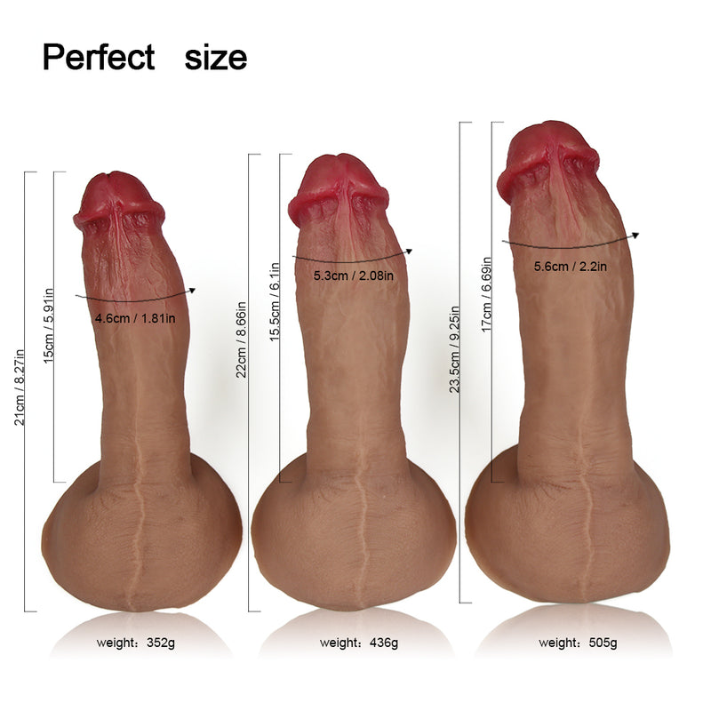 5- 9 inch Skin Feeling Soft Suction Cup Realistic Dildos