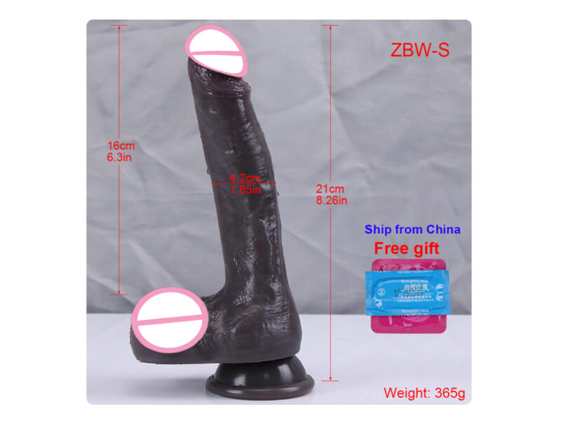 WATCH VIDEO, 2023 New 5 Size Large Lifelike Black Dildos Feels Like Real Skin Soft Liquid Silicone Dildo (Harness Optional)