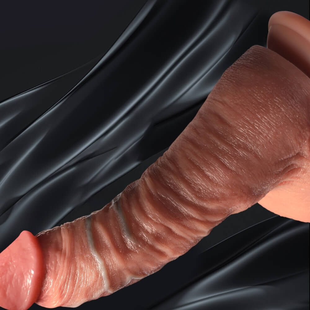 WATCH VIDEO, CRAZY BOY Vibrating Realistic Dildo (Harness Optional)