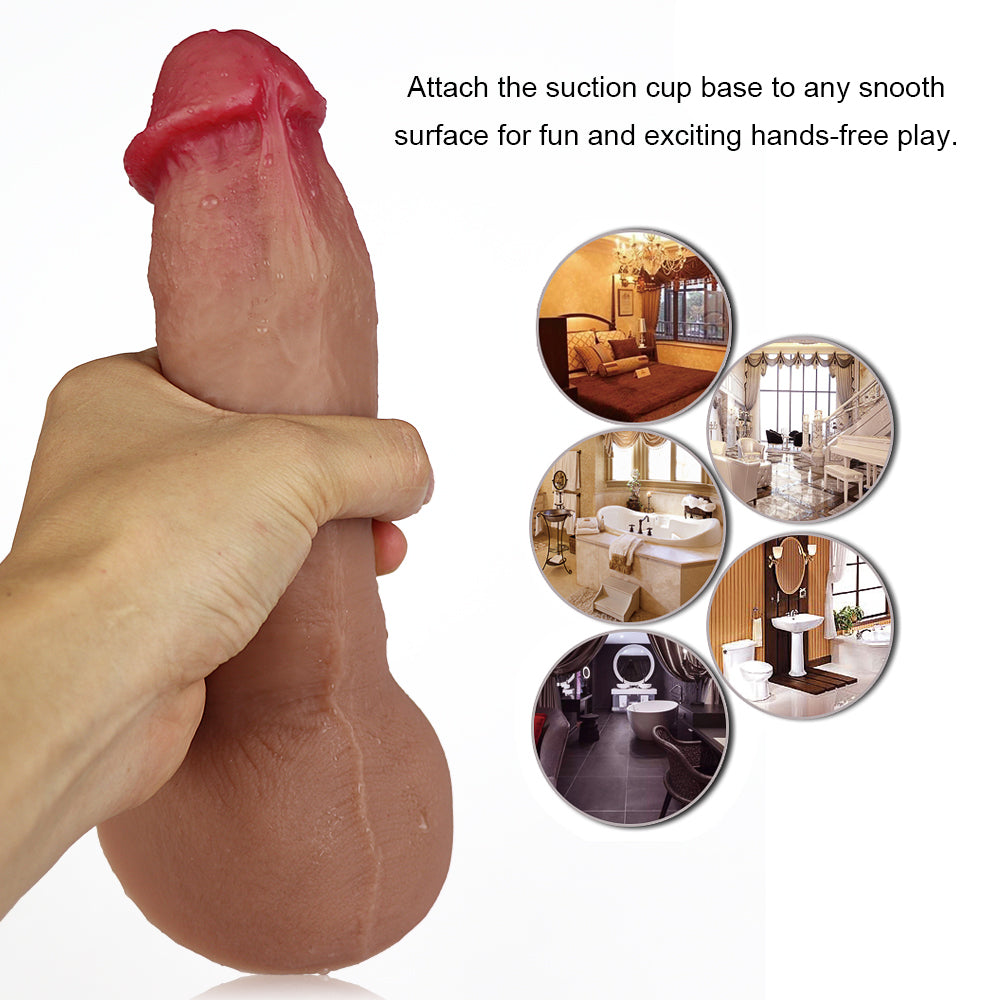 5- 9 inch Skin Feeling Soft Suction Cup Realistic Dildos