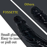 12.8 Inch Realistic Dildos Small Glans Large Testis Black Dildo