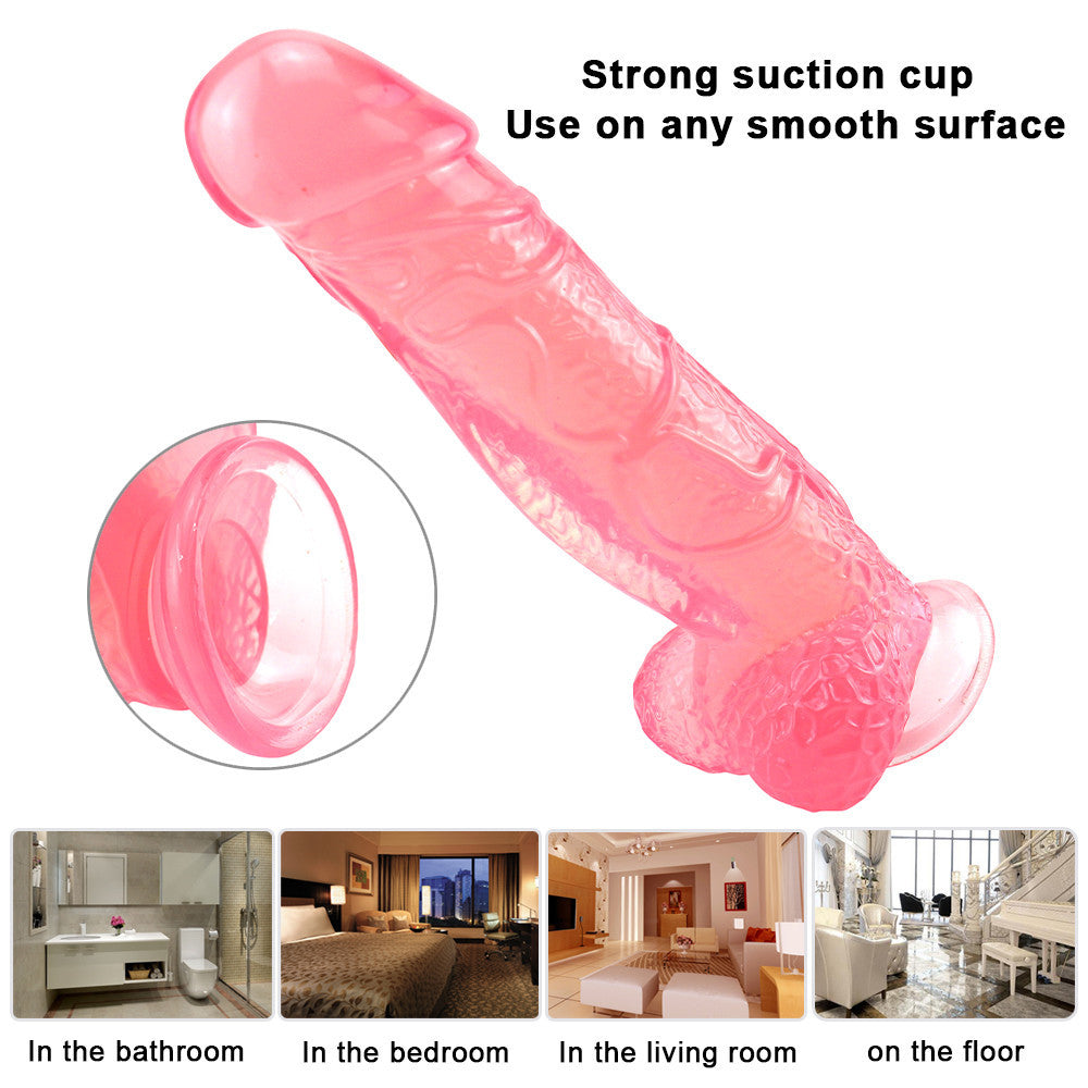 11 inch Huge Pink Realistic Lifelike Dildo with Suction Cup