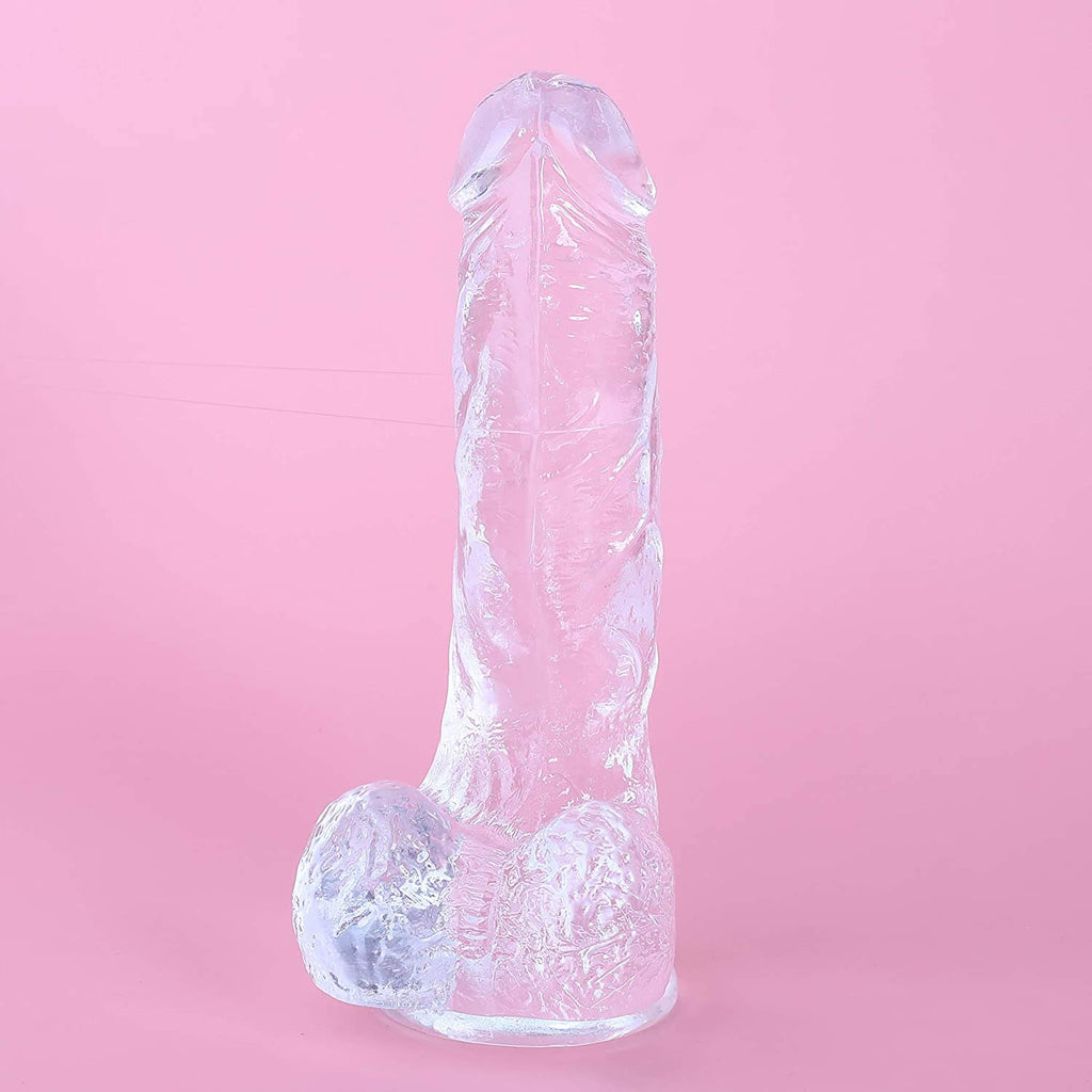 4 Size Transparent Lifelike Dildo with Suction Cup