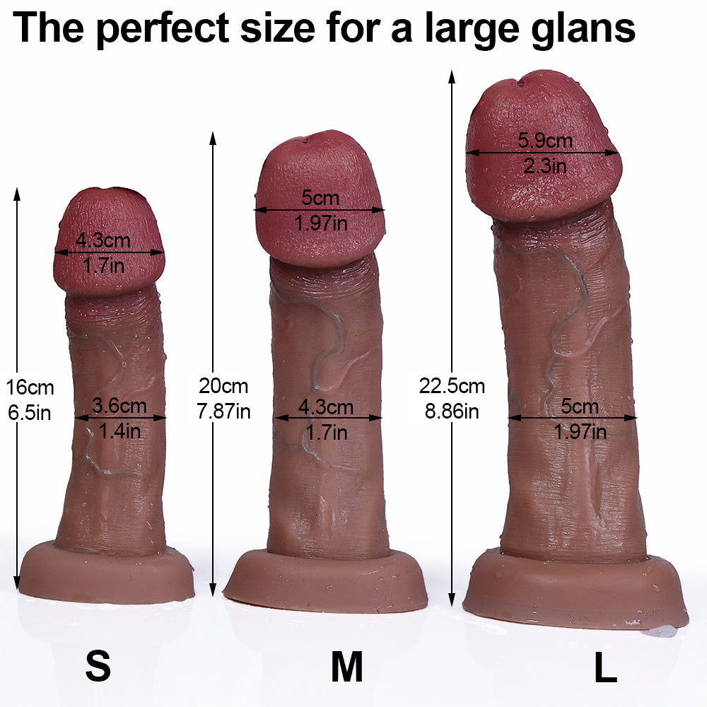 WATCH VIDEO, Mushroom Head Super Realistic Strap-On Dildos (USA PRICE)