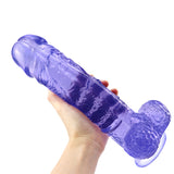 Huge  Realistic Lifelike Blue Dildo with Suction Cup