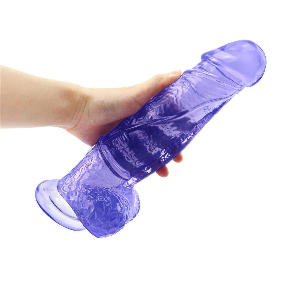 Huge  Realistic Lifelike Blue Dildo with Suction Cup