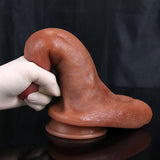 WATCH VIDEO Real Skin Realistic Lifelike Dildo (Harness Optional)