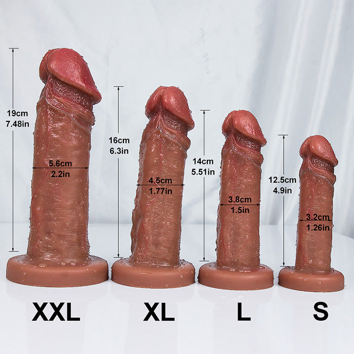 WATCH VIDEO, 2023 New Realistic Black Dildos Feels Like Real Skin Soft Liquid Silicone Dildo (Harness Optional)