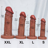 WATCH VIDEO, 2023 New Realistic Black Dildos Feels Like Real Skin Soft Liquid Silicone Dildo (Harness Optional)