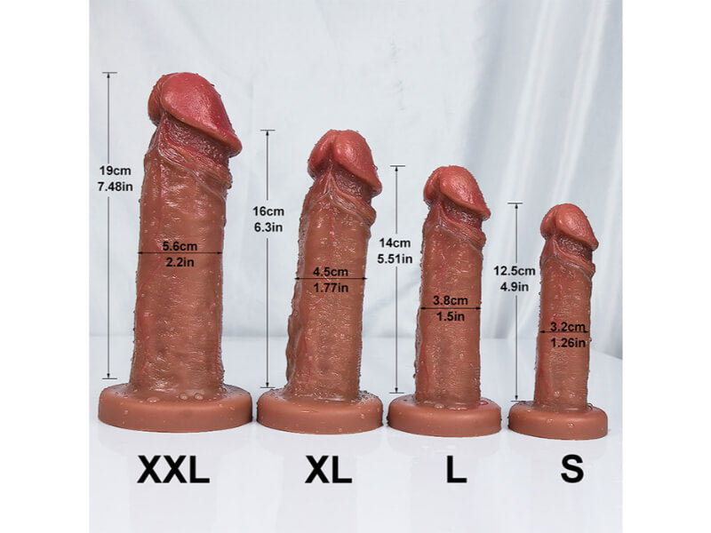 WATCH VIDEO, 2023 New Realistic Dildos Feels Like Real Skin Soft Liquid Silicone Dildo (Harness Optional)