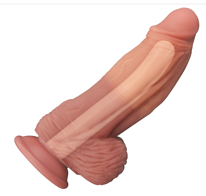 WATCH VIDEO, 10 Inch Large Realistic Dildo with Dual Density Big Cock