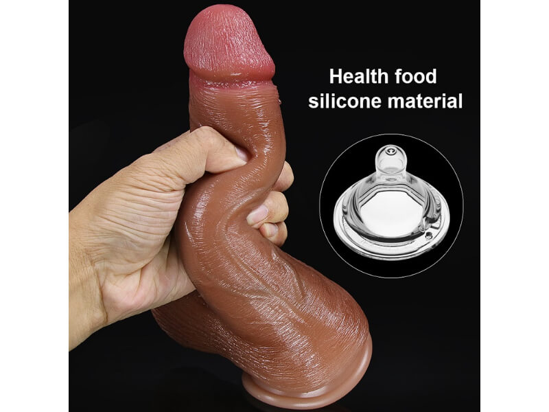 WATCH VIDEO, New Generation Vaginal & Anal Realistic Silicone Dildo  (Harness Optional)