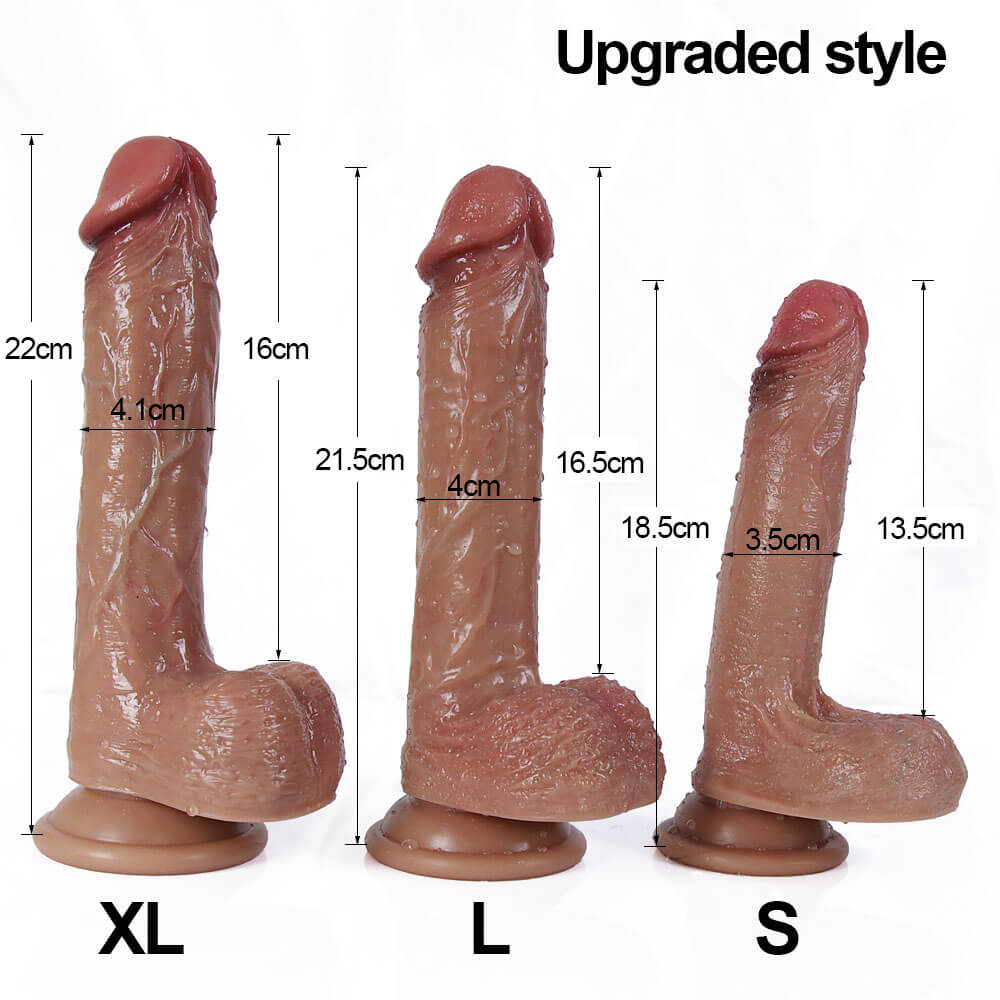 WATCH VIDEO, 3 Size Realistic Dildos  (Harness Optional)