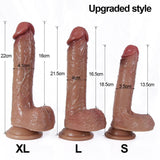 WATCH VIDEO, 3 Size Realistic Dildos  (Harness Optional)