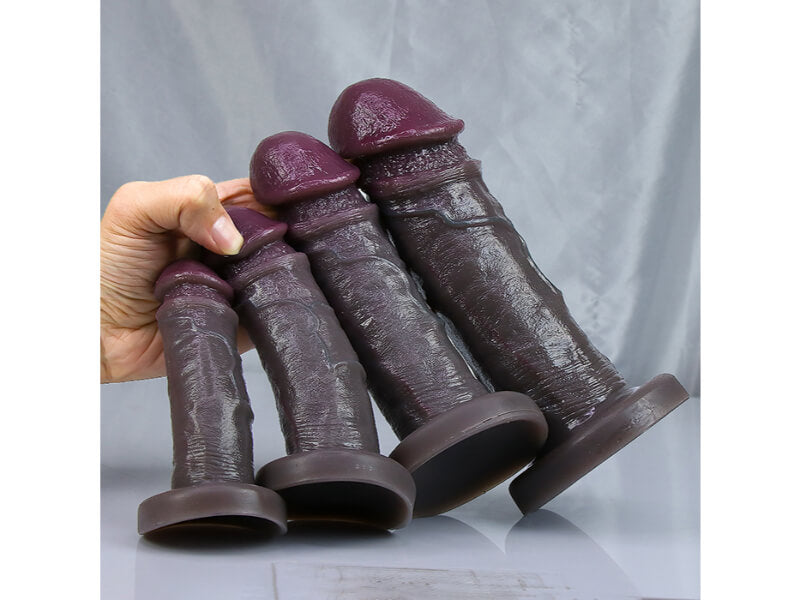 WATCH VIDEO, 2023 New Realistic Black Dildos Feels Like Real Skin Soft Liquid Silicone Dildo (Harness Optional)