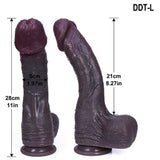 WATCH VIDEO. 2023 - 3 Size Black Realistic Dildos (Harness Optional)