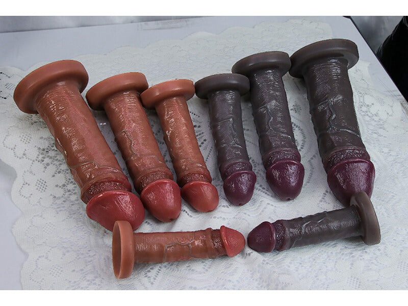 WATCH VIDEO, 2023 New Realistic Black Dildos Feels Like Real Skin Soft Liquid Silicone Dildo (Harness Optional)