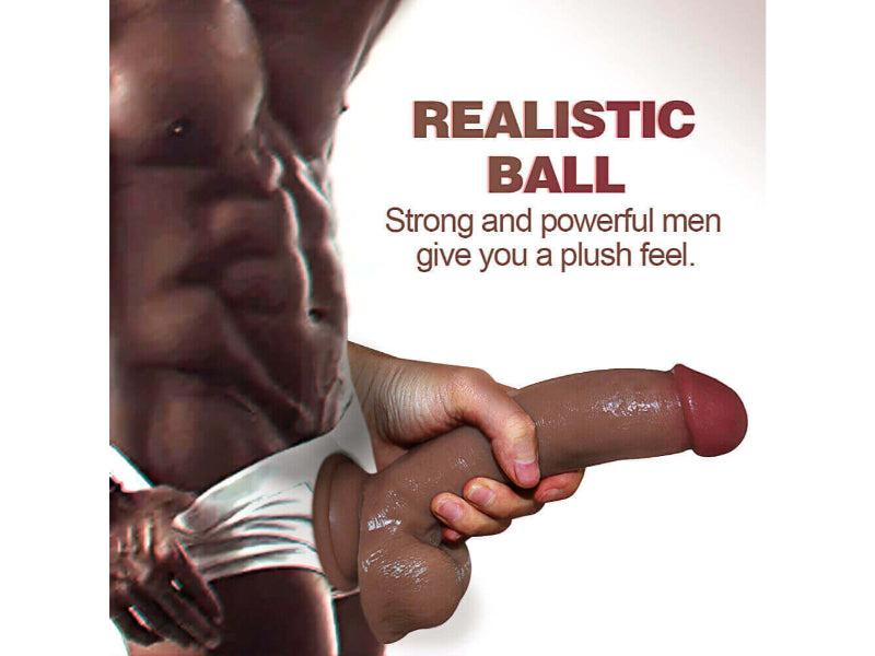 8 inch Large-Dildo-Realistic-Huge-Penis (Harness Optional)