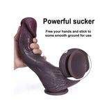 WATCH VIDEO. 2023 - 3 Size Black Realistic Dildos (Harness Optional) (USA PRICE)