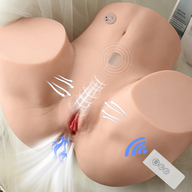 Remote Vibration Sucking Doll Male Masturbate Realistic Sex Doll Vagina-Pussy Masturbator  Sex Toy For Man - Safystyle