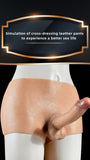 WATCH VIDEO, Hollow Wearable Strap-on Dildo Realistic Lifelike Dildo Panty