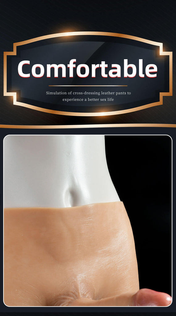 WATCH VIDEO, Hollow Wearable Strap-on Dildo Realistic Lifelike Dildo Panty