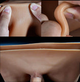 WATCH VIDEO, Hollow Wearable Strap-on Dildo Realistic Lifelike Dildo Panty