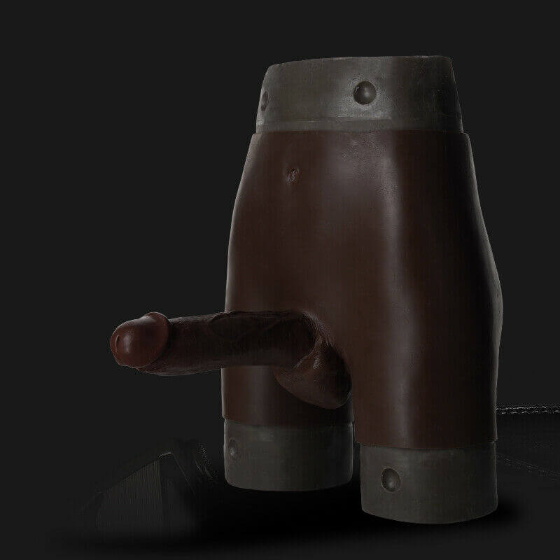 Hollow Strap-on Dildo Realistic Lifelike Wearable Dildo Panty  (Hallow)