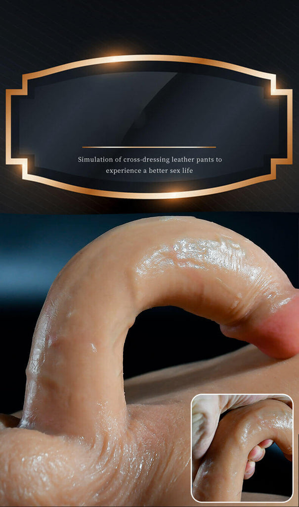 WATCH VIDEO, Hollow Wearable Strap-on Dildo Realistic Lifelike Dildo Panty