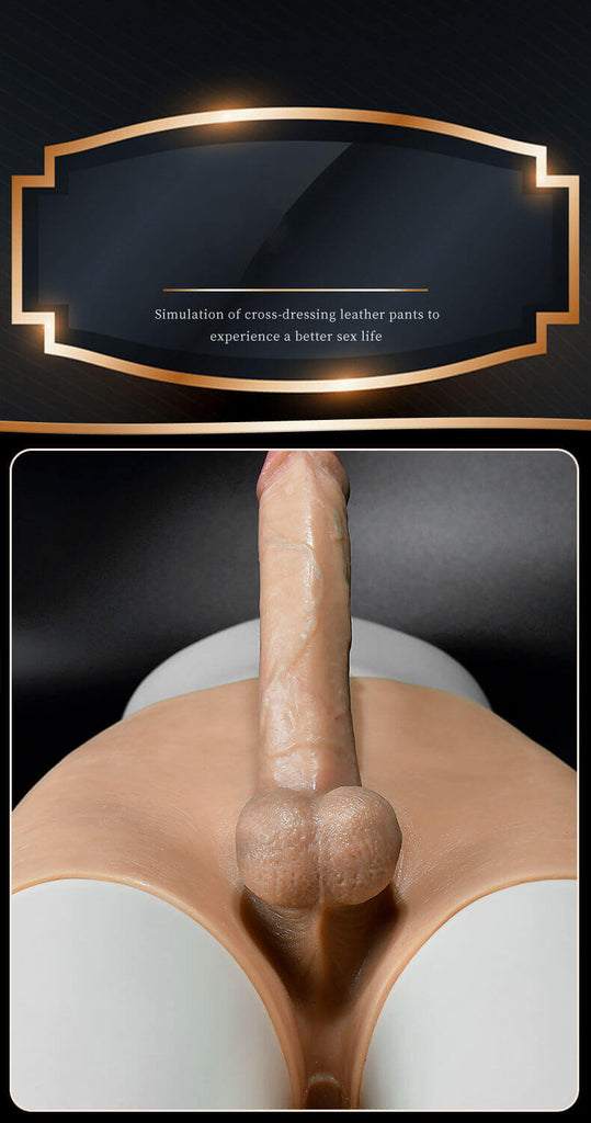 WATCH VIDEO, Hollow Wearable Strap-on Dildo Realistic Lifelike Dildo Panty