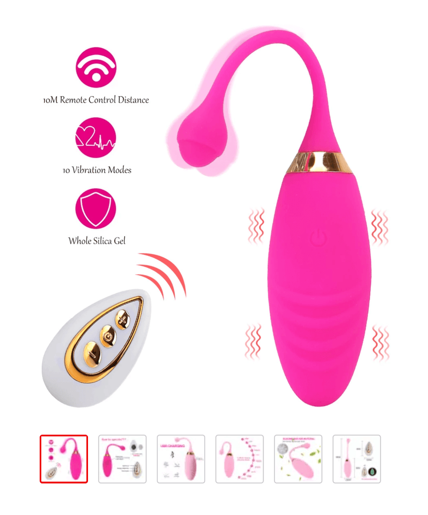 10 Speed Wireless Remote Jump Egg Clitoris Stimulation