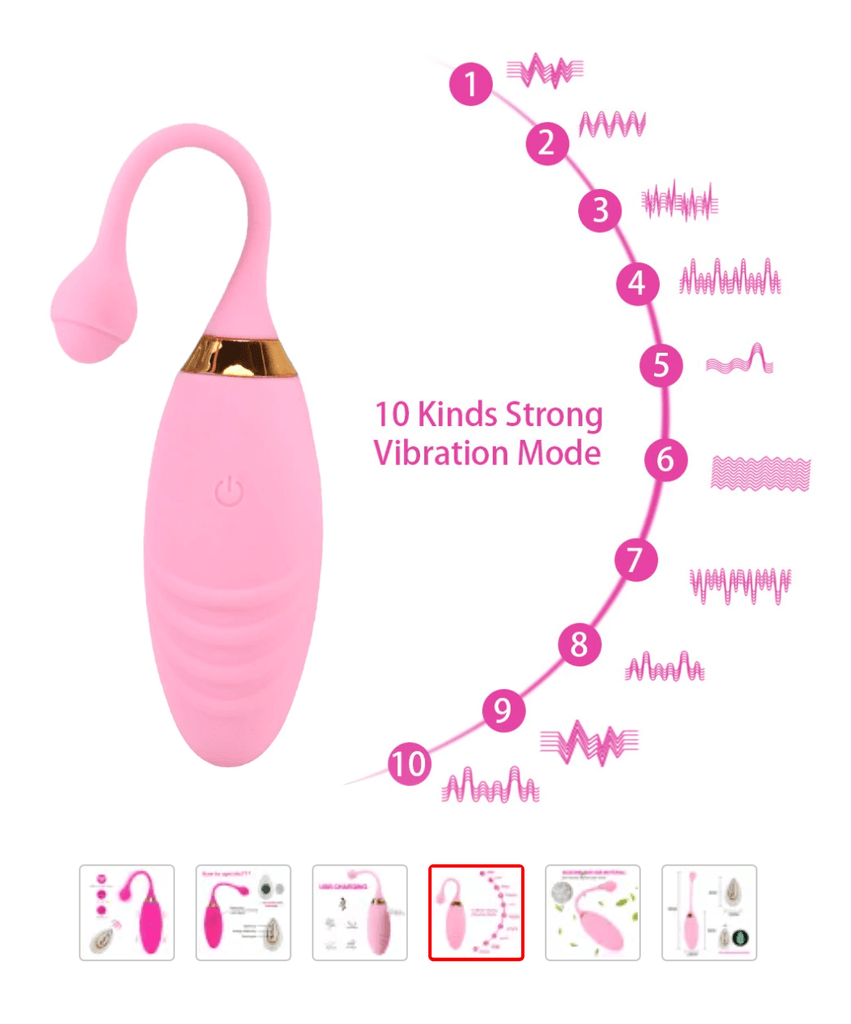 10 Speed Wireless Remote Jump Egg Clitoris Stimulation