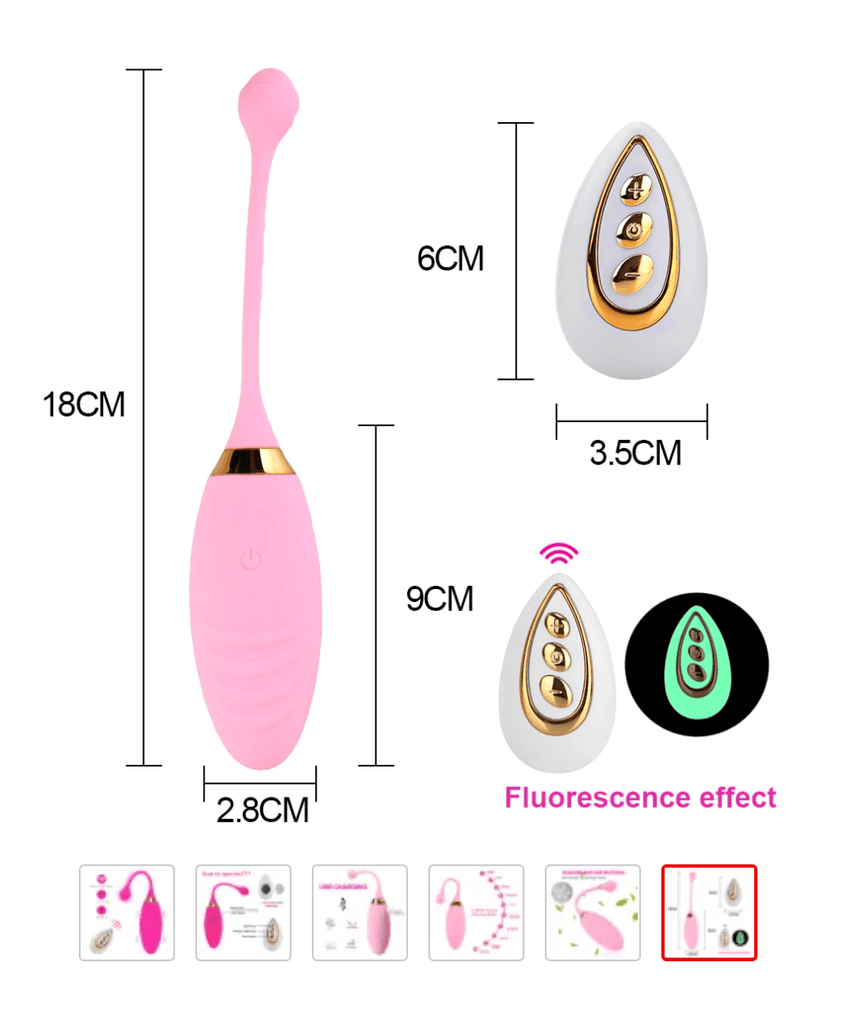 10 Speed Wireless Remote Jump Egg Clitoris Stimulation